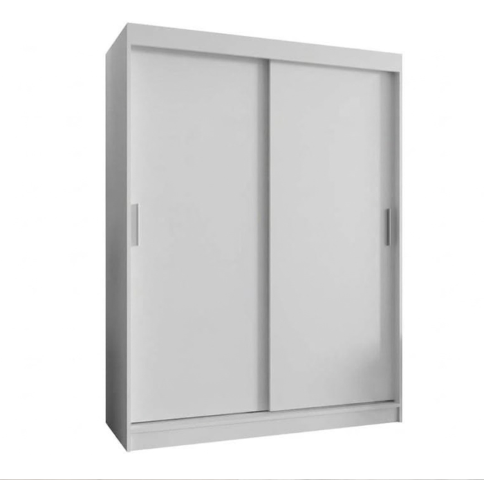 Dressing Dormitor L120 x H200 x A60 cm, Culoare Alb, Pal 18mm, Cant ABS [4]