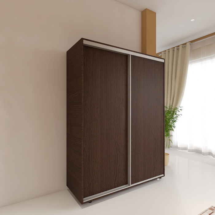 Dressing Dormitor L180 x H200 x A60 cm, Culoare Wenge, Pal 18mm, Cant ABS, Manere Aluminiu [3]