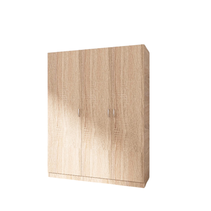Dulap 3 usi 120 x 50 x 200cm, Culoare  Stejar Sonoma, Pal 18mm [2]