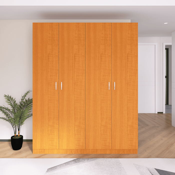 Dulap cu 4 rafturi H200 X L80 X A50cm, PAL 18mm, Culoare Cires [6]