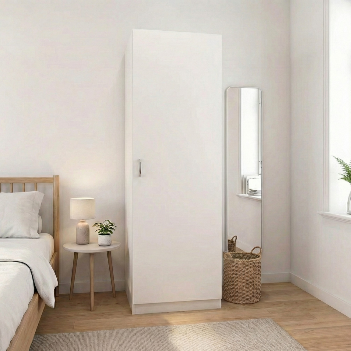 Dulap cu o usa D1,H200 x L45 x A50 cm, Material PAL 18mm, Culoare Alb [2]