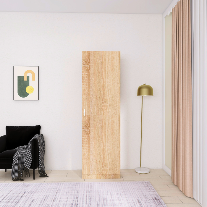 Dulap cu o usa , H197 x L45 x A50 cm, PAL 18mm, Culoare Sonoma [3]