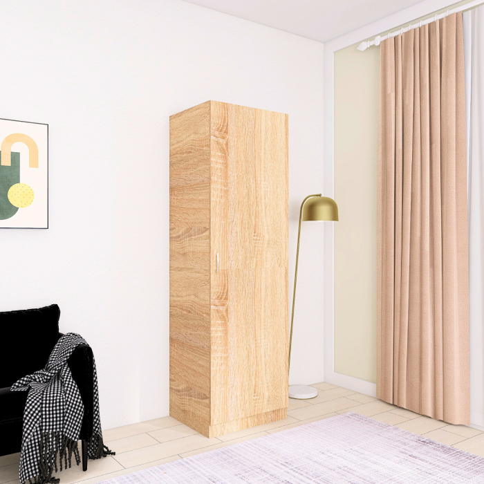 Dulap cu o usa , H197 x L45 x A50 cm, PAL 18mm, Culoare Sonoma [2]