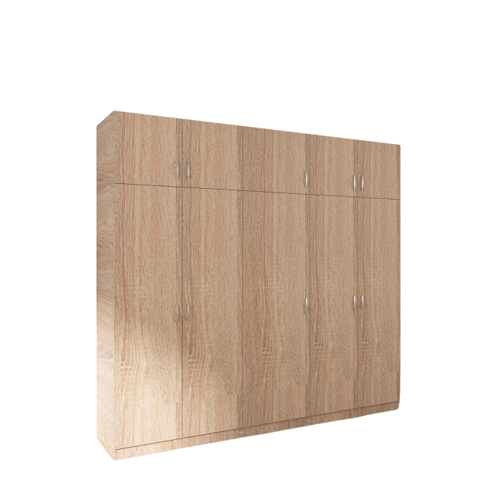 Dulap Dormitor Stejar Sonoma, H240 X L205 X A50cm, Material Pal18mm [2]