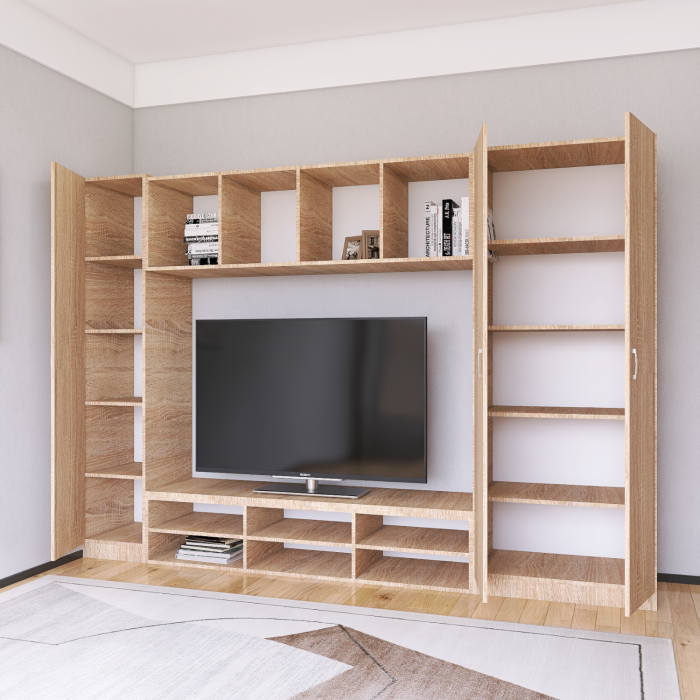 Living Alex L245 x A50 x H200 cm, Culoare Stejar Sonoma , Pal 18mm, Cant ABS [3]