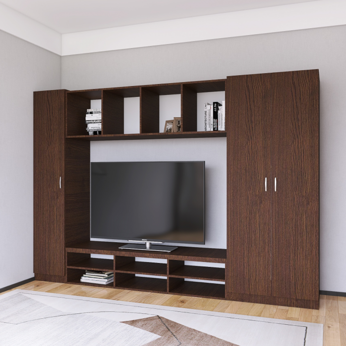 Living Alex L245 x A50 x H200 cm, Culoare Wenge, Pal 18mm, Cant ABS [5]