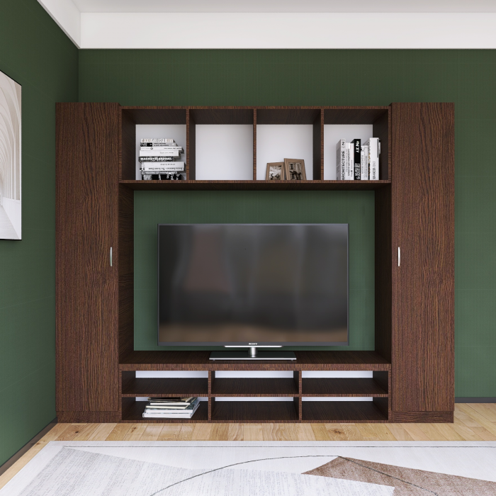 Living Eva L210 x A50 x H200 cm, Culoare Wenge, Pal 18mm, Cant ABS [3]