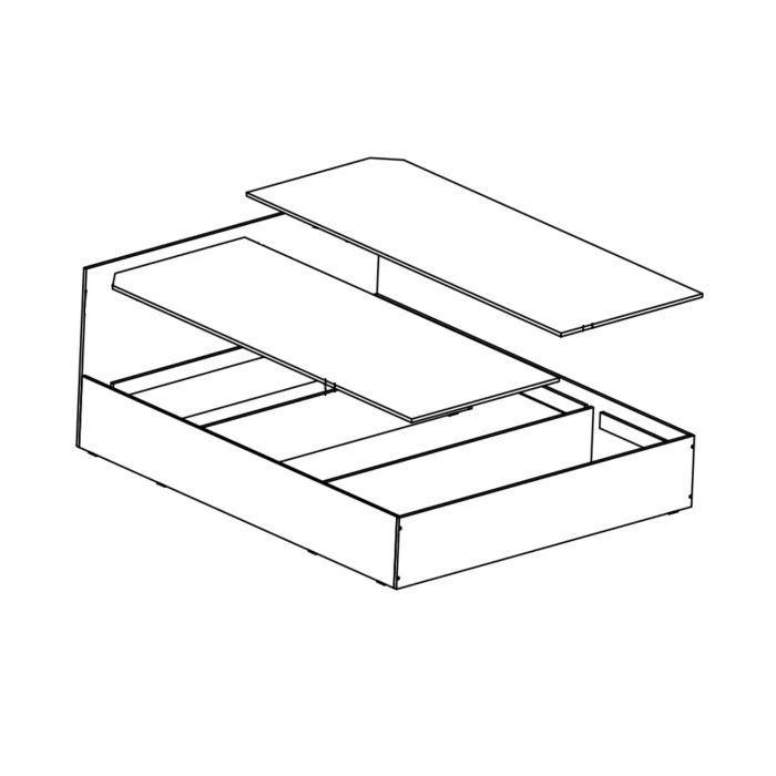 Set Dormitor, Culoare Alb , Pal 18mm [4]