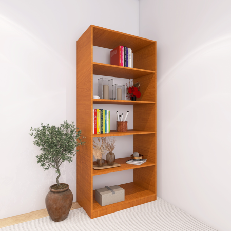 BIBLIOTECI - Etajera Multifunctionala, H200 x A30 x L60 cm,  Culoare CIRES, Pal 18mm