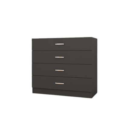 Comoda 4 sertare H80 x A50 x L80cm, Culoare Gri Antracit, Pal 18mm [1]