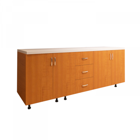 Corp Baza Bucatarie H90 x A50 x L200cm, Culoare Cires, Picioare Reglabile [4]