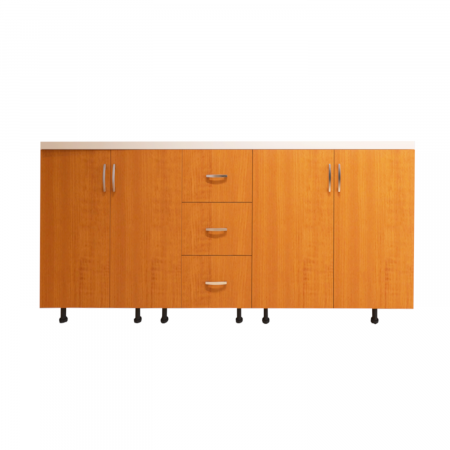 Corp Baza Bucatarie H90 x A50 x L200cm, Culoare Cires, Picioare Reglabile [3]