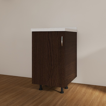 Corpuri Bucatarie Modulare - Corp inferior bucatarie 40cm, PAL 18mm, Blat 2.8cm, Culoare Wenge