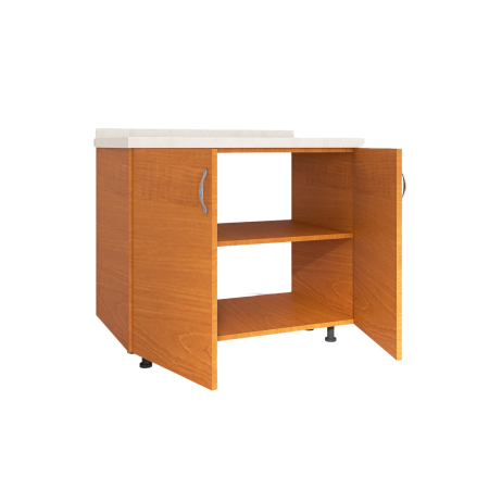 Corp inferior bucatarie L80 x H90 x A50cm, PAL 18mm, Blat 2.8cm, Culoare Cires [1]