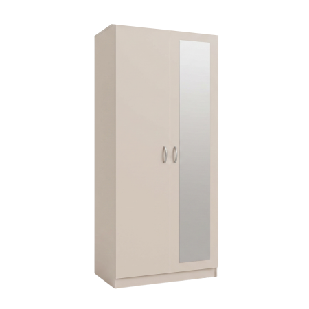 Dulapuri - Dulap cu 4 rafturi cu Oglinda,  H200 X L80 X A50cm, PAL 18mm, Culoare CASMIR