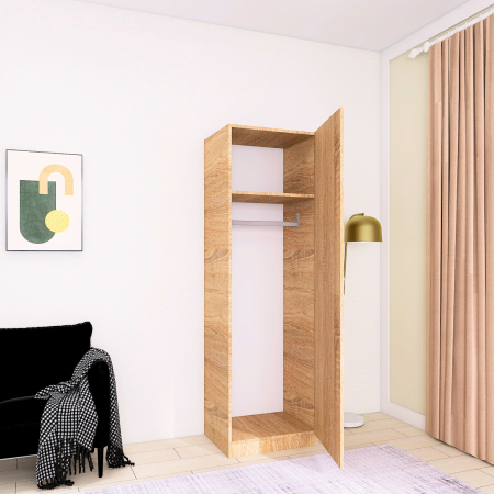 Cele mai vandute - Dulap cu o usa , H197 x L45 x A50 cm, PAL 18mm, Culoare Sonoma