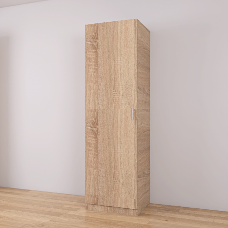 Dulap cu o usa cu 2 bara haine, H197 x L45 x A50 cm, PAL 18mm, Culoare Stejar Sonoma [1]