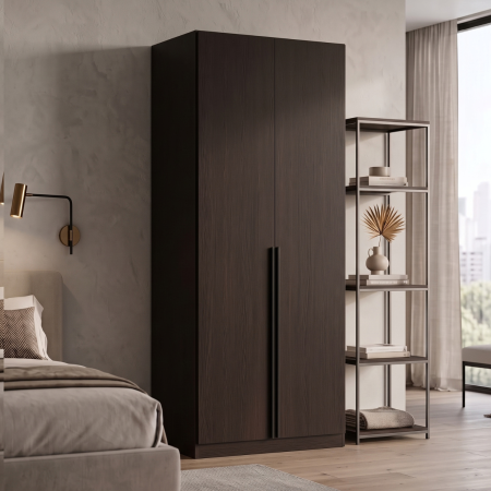 Dulapuri - Dulap KLASS cu 4 rafturi depozitare, H200 x L80 x A50cm, Culoare Wenge, Pal 18mm