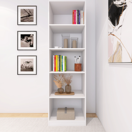 Etajera Multifunctionala, H200 x A30 x L40 cm, Culoare ALB, Pal 18mm [1]