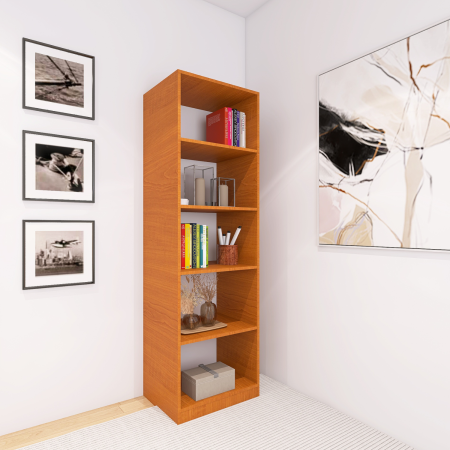 BIBLIOTECI - Etajera Multifunctionala, H200 x A30 x L40 cm, Culoare CIRES, Pal 18mm