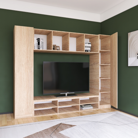 Living Eva L210 x A50 x H200 cm, Culoare Stejar Sonoma, Pal 18mm, Cant ABS [1]