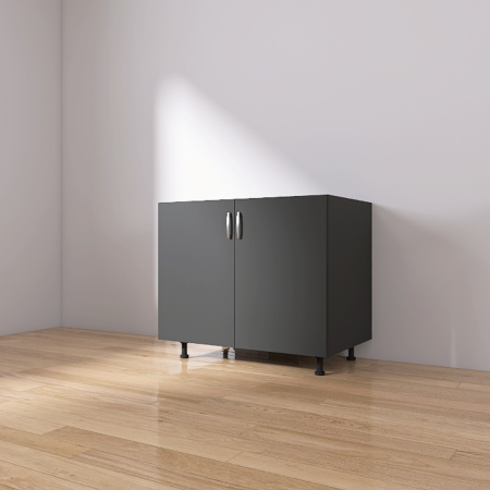 Corpuri Bucatarie Modulare - Masca Chiuveta L80xH90xA50cm, Culoare Gri Antracit, Material PAL 18mm