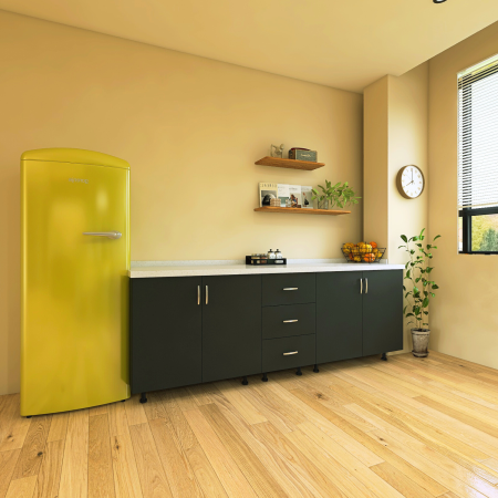 Set Corp Bucatarie L200 x H90 x A50cm, Culoare Gri Antracit , Picioare Reglabile, Blat Termorezistent 2.8 cm [1]