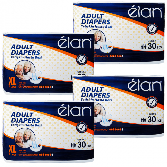 Scutece adulti Elan, marime XL (talie 120-170 cm), 120 buc. [1]