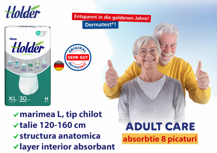 Scutece chilot Holder, adulti marimea XL, talie 120-160 cm, 30 buc [3]