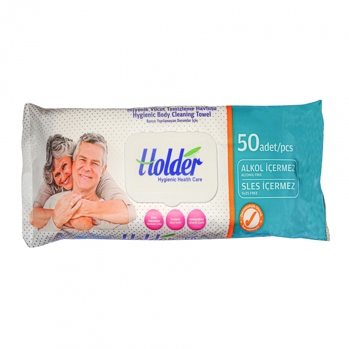 Servetele umede adulti Holder, 12 pachete x 50 buc, cu glicerina hidratanta, inchidere cu capac [4]