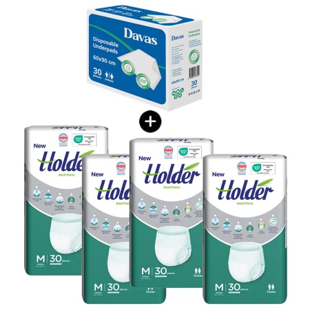 PACHETE PROMO - Pachet Promo Scutece chilot M 120 buc+Aleze 30 buc