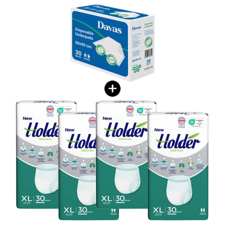 PACHETE PROMO - Pachet Promo Scutece chilot XL 120 buc+Aleze 30 buc