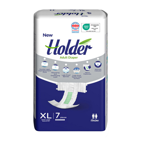 Scutece adulti Holder, marimea XL, talie 120-170 cm, 7 buc [0]