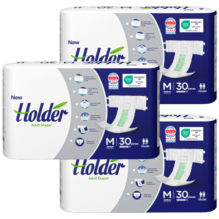 SCUTECE ADULTI - Scutece adulti Holder, marimea M, talie 80-120 cm, 90 buc