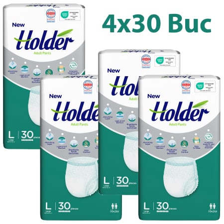 SCUTECE CHILOT - Scutece chilot Holder, adulti marimea L, talie 100-150cm, 120 buc