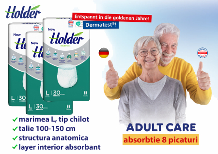 Scutece adulti, tip chilot, marca Holder, 90 buc. [1]