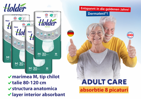 Scutece chilot Holder, adulti marimea M, talie 80-120 cm,120 buc, 8 picaturi [1]