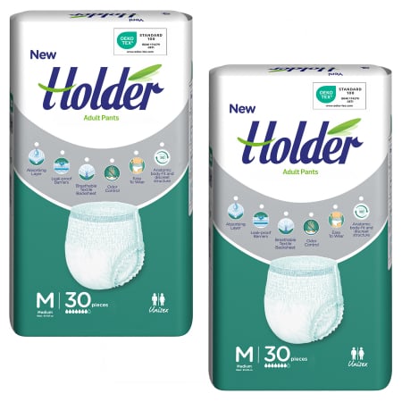 SCUTECE CHILOT - Scutece chilot Holder, adulti marimea M, talie 80-105 cm, 60 buc