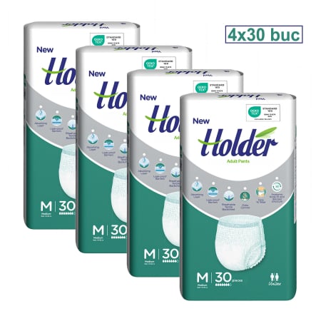 SCUTECE CHILOT - Scutece chilot Holder, adulti marimea M, talie 80-105 cm,  120 buc