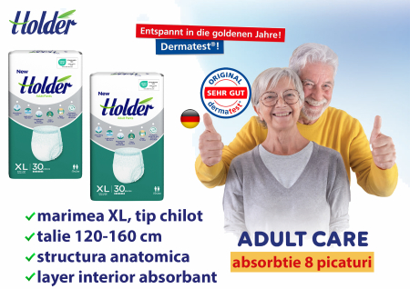 Scutece chilot Holder, adulti marimea XL, talie 120-160 cm, 60 buc [1]