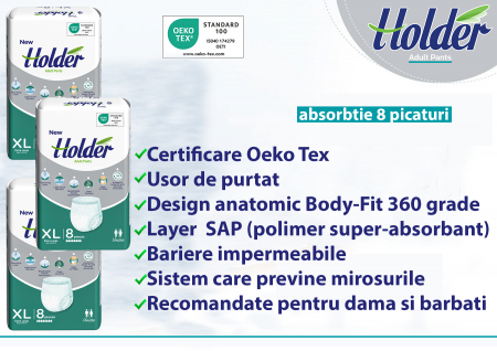 Scutece chilot Holder, adulti marimea XL, talie 120-160 cm, 24 buc [2]