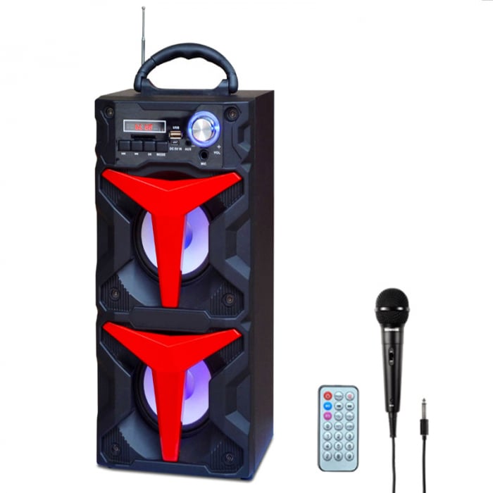 Boxa Bluetooth Portabila 35W, Karaoke, Radio, Card, USB, MP3 [1]