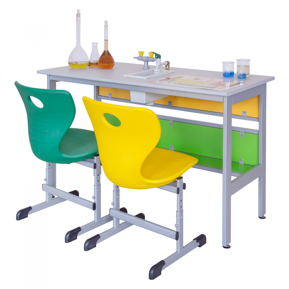Masă pentru laborator de chimie, 2 elevi, GAMMA 2 [4]