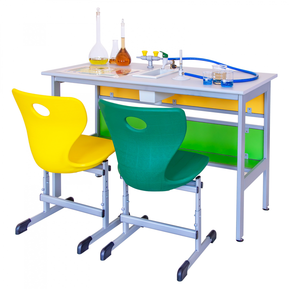 Masă pentru laborator de chimie, 2 elevi, GAMMA 2 [3]