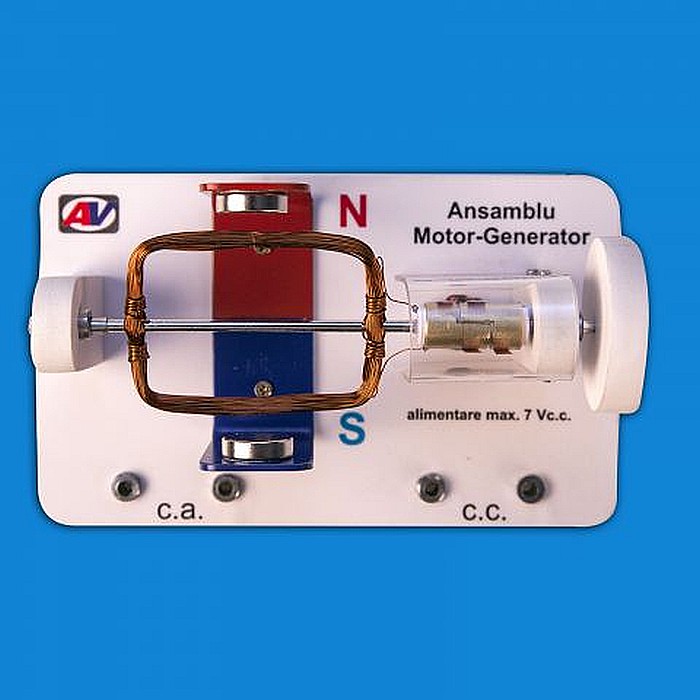 Ansamblu generator de c.c. si c.a. - motor de curent continuu, pentru elevi [2]