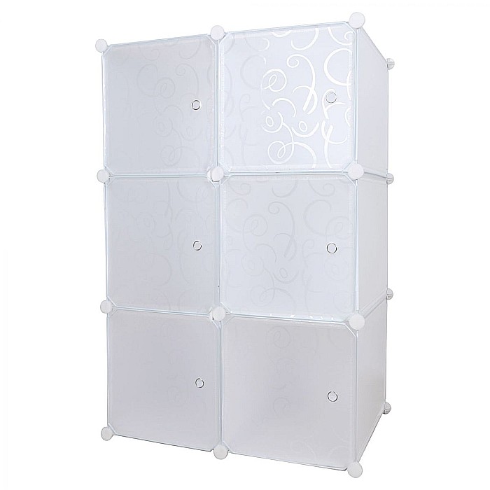Dulap modular practic, alb / model  ZERUS [2]