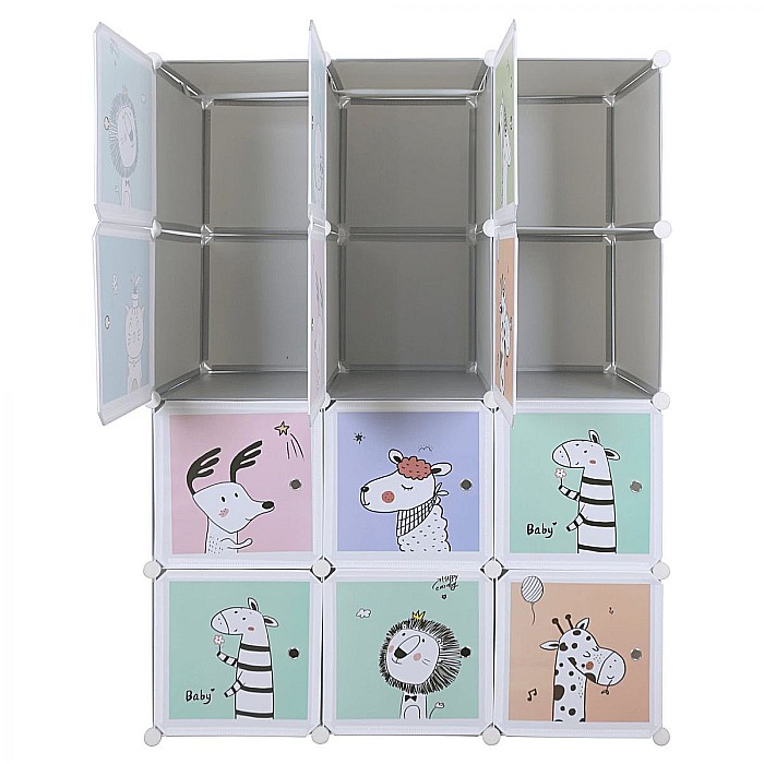 Dulap modular pentru copii, gri / model HAKON [4]