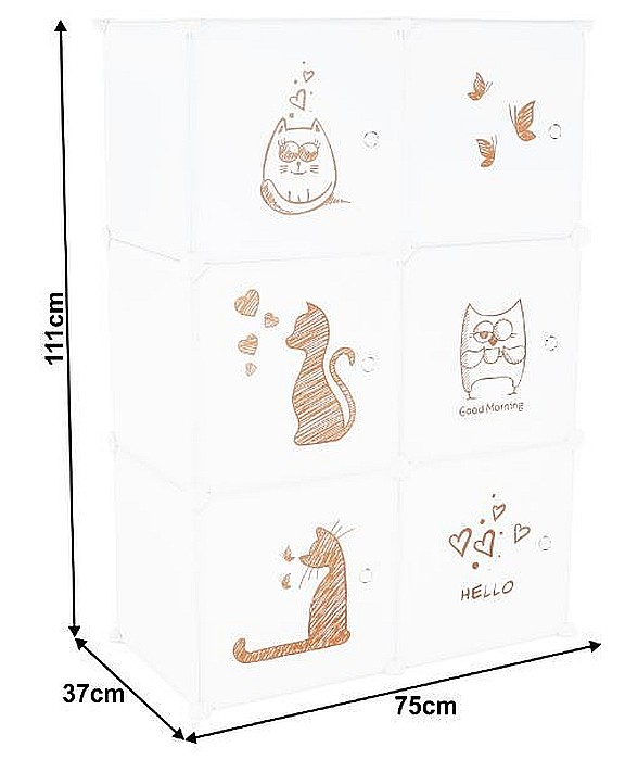 Dulap pentru copii, alb / Kitty [4]
