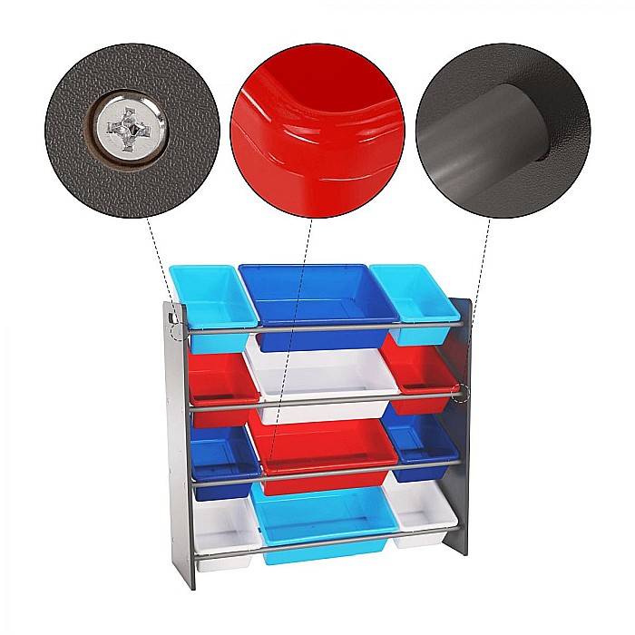 Organizator de jucării, multicolor / gri,  KIDO TYPE 1 [2]