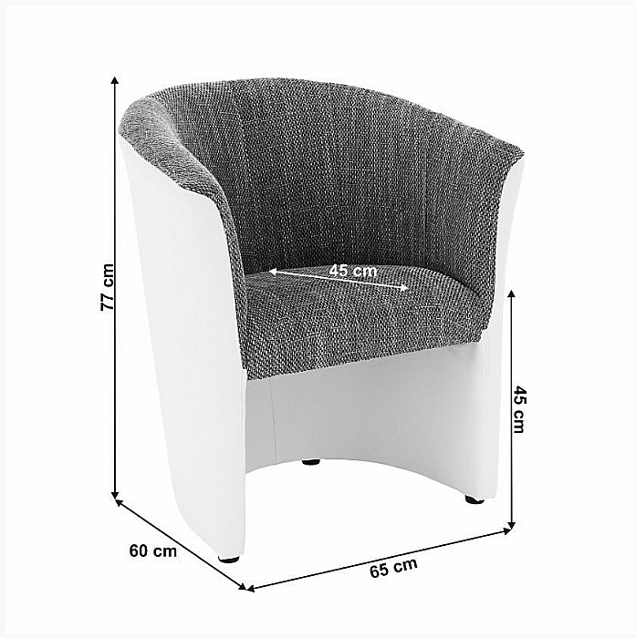 Fotoliu piele ecologică/material textil CUBA [11]